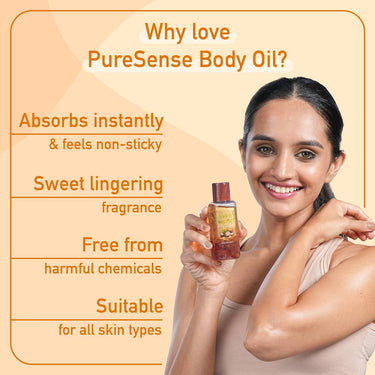 PureSense Macadamia Deep Moisturizing Body Oil, 100 ml